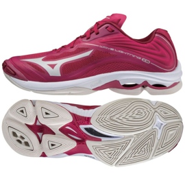 Zapatillas de voleibol Mizuno Wave Lightning Z6 Low W V1GC200064 rojo naranjas y rojos