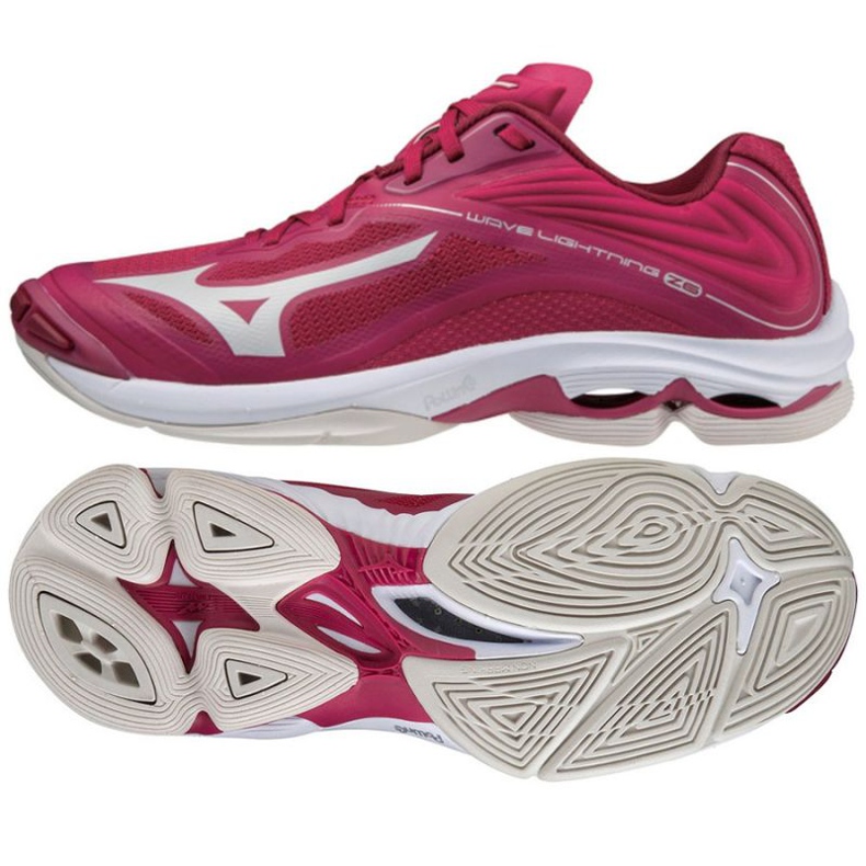 Zapatillas de voleibol Mizuno Wave Lightning Z6 Low W V1GC200064 rojo naranjas y tintos