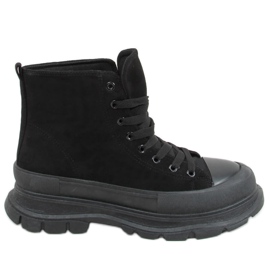 Zapatilla tobillera mujer negra 85-730 Black negro
