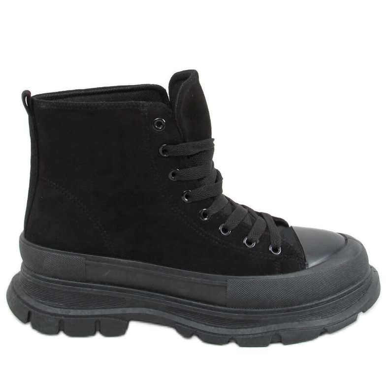 Zapatilla tobillera mujer negra 85-730 Black negro