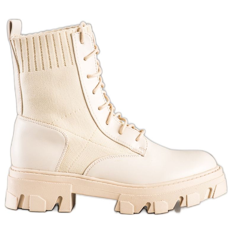 Seastar Trabajadores sin cordones con un calcetín beige Seastar Trabajadores sin cordones con un calcetín beige