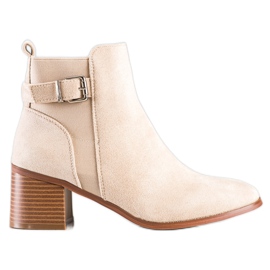 Seastar Botas elegantes con hebilla beige