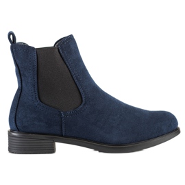 SHELOVET Botas Chelsea con estilo azul SHELOVET Botas Chelsea con estilo azul
