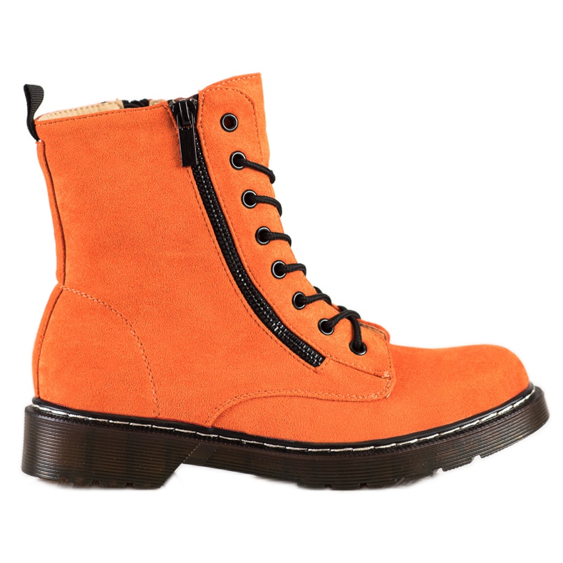 SHELOVET Tramperos Naranja Con Cremallera Decorativa