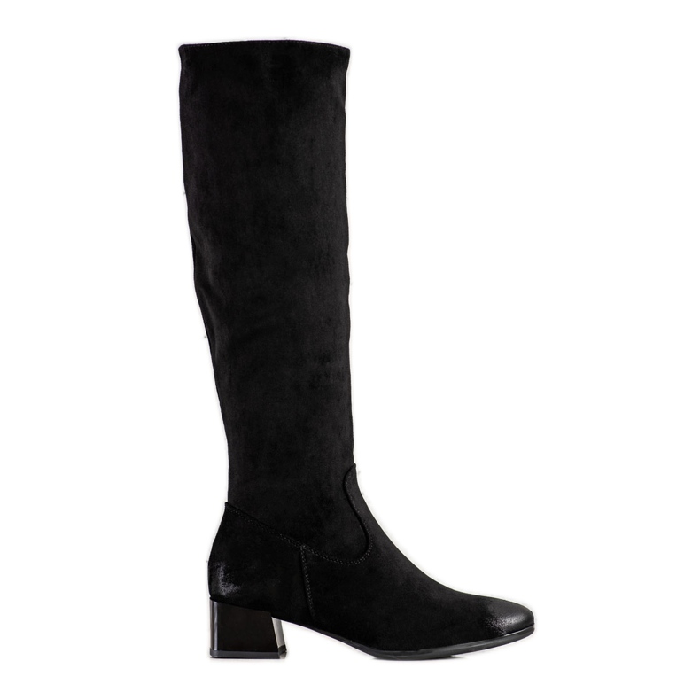 Botas sobre poste bajo VINCEZA negro