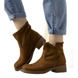 Botas sin cordones de mujer roquelina marrón