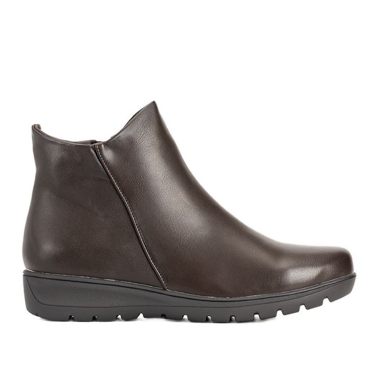 Botas planas lisas marrones Garrido marrón Botas planas lisas marrones Garrido marrón