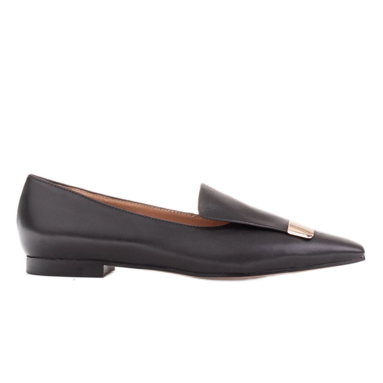Marco Shoes Bailarinas con lengua decorativa negro