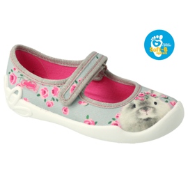Calzado infantil befado 114Y458 rosa gris