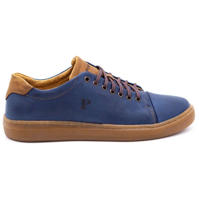 Polbut Zapato piel hombre 2109 azul marino