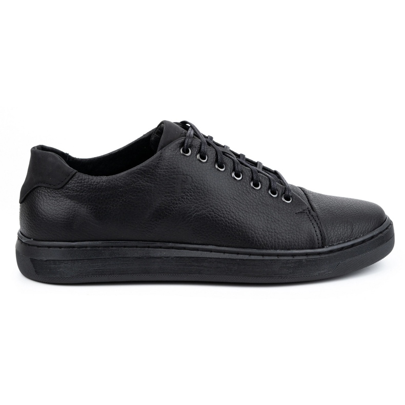 Polbut Zapato piel hombre 2109, felpa negra negro