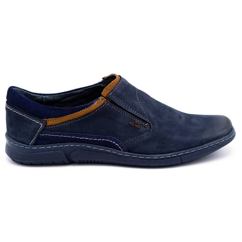 KOMODO Zapato sin cordones hombre piel 860K azul marino