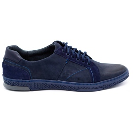 KOMODO Zapato casual piel hombre 884K azul marino