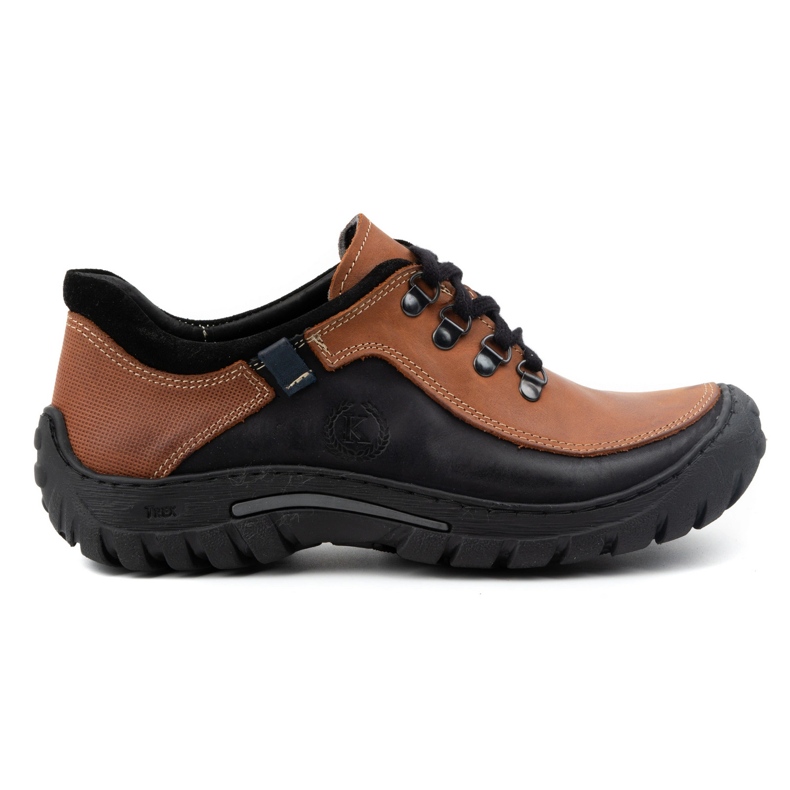 KOMODO Zapatos trekking hombre piel 917K ladrillo multicolor