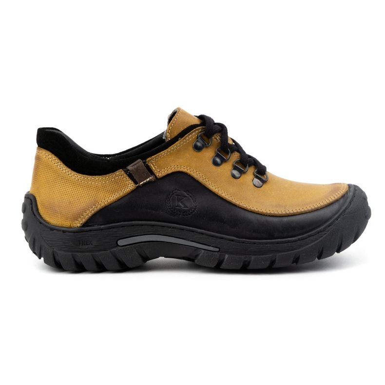 KOMODO Zapatos trekking hombre piel 917K amarillo