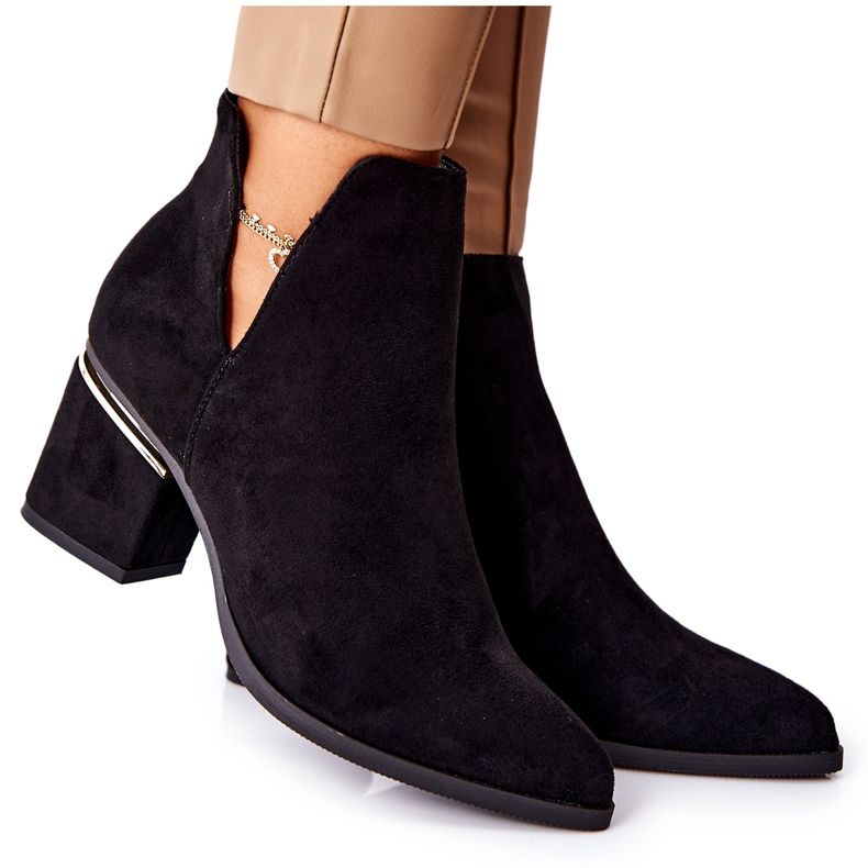 PS1 Botas de Ante con Recortes de Mujer Negro Noel PS1 Botas de Ante con Recortes de Mujer Negro Noel