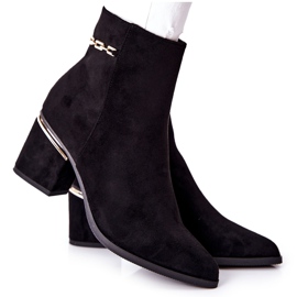 PS1 De Mujer Ante Botas Con Tacón Negro Un Paso