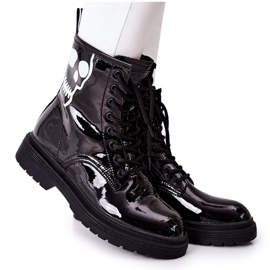 Botas de Mujer con Calavera GOE II2N4047 Negro