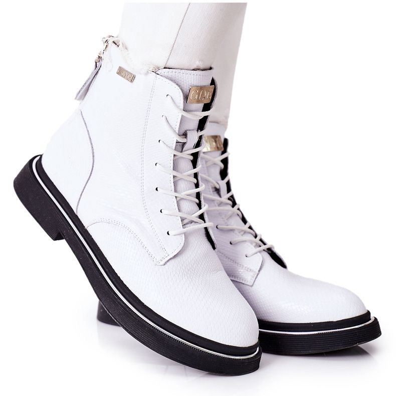 Botas de Piel Mujer GOE II2N4017 Blanco
