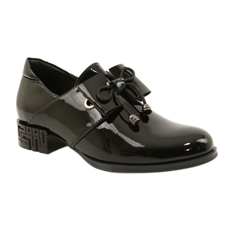 Zapatos Negros Con Lazo Sergio Leone PB260