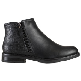 Clowse Botas casual con estampado de serpiente negro Clowse Botas casual con estampado de serpiente negro