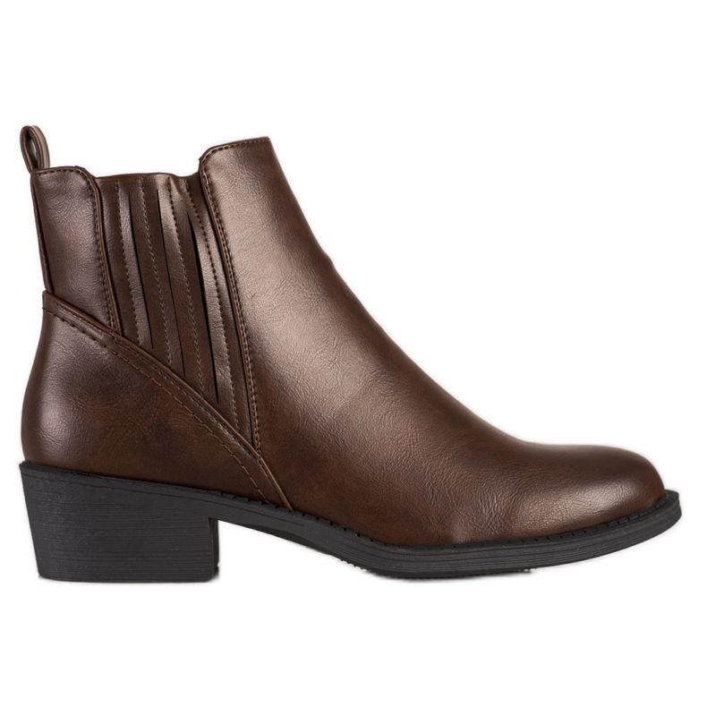 Clowse Botines con cremallera marrón