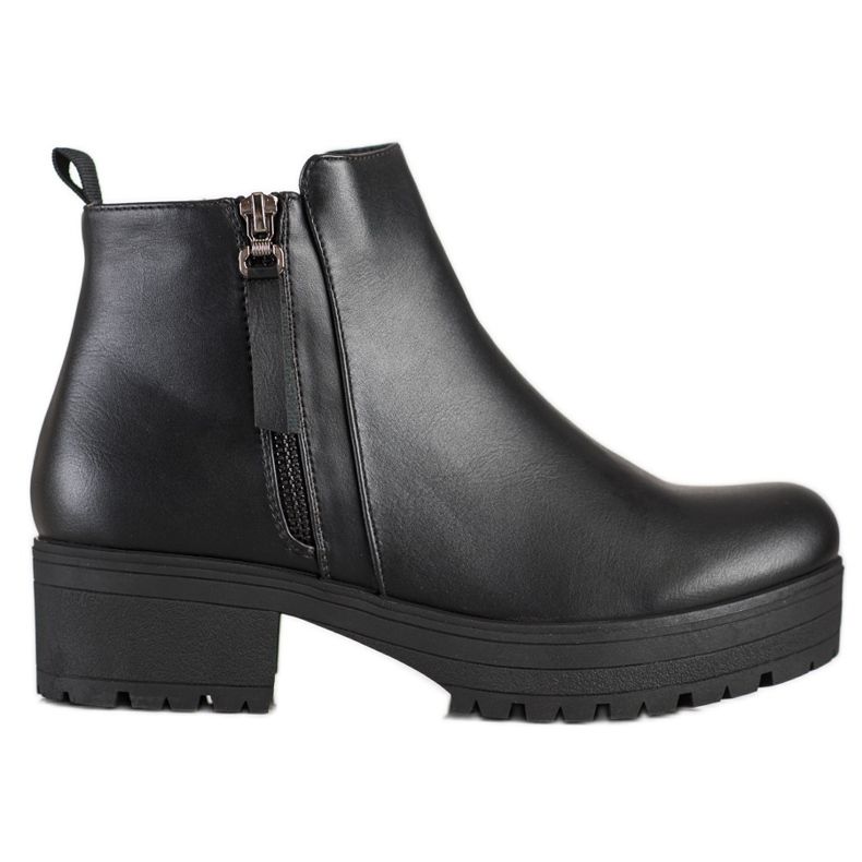 Clowse Botas cómodas en la plataforma negro