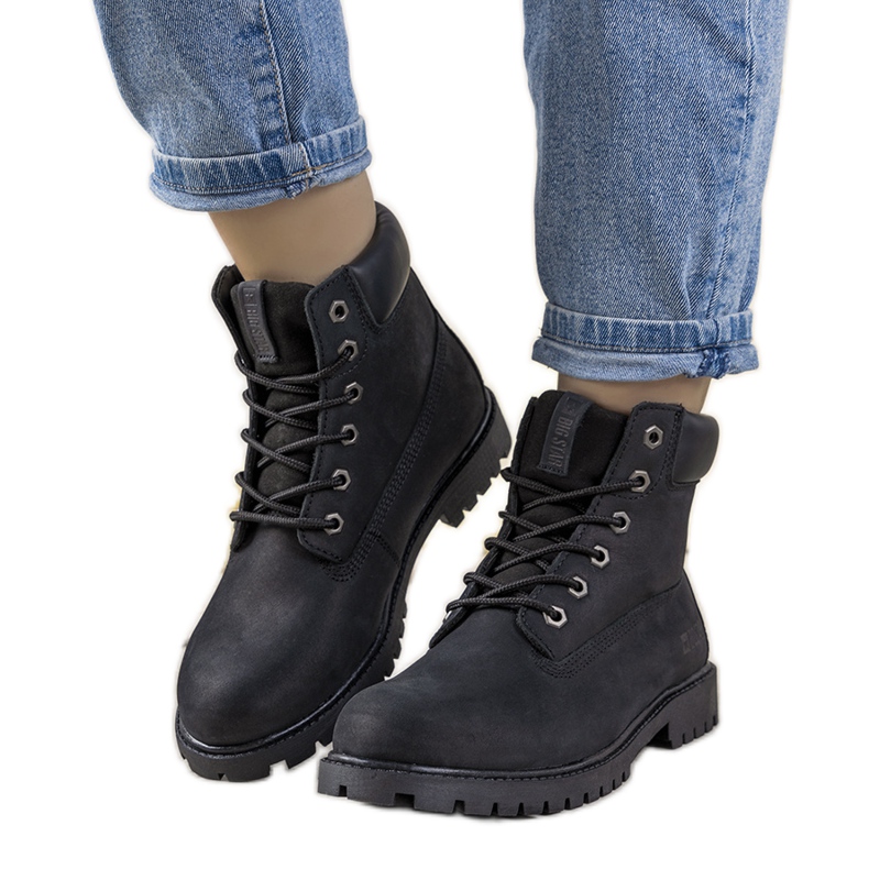 Botas de montaña para mujer Black Big Star Amitee negro