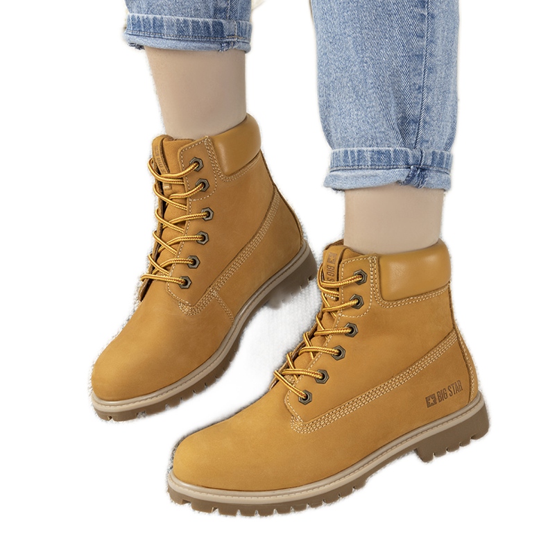 Botas de montaña Big Star Amitee camel para mujer marrón