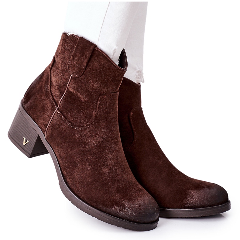 Vinceza Botas cálidas de ante marrón para mujer Hillbrook