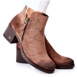 Vinceza Botas Mujer Ante Beige Bellarena marrón