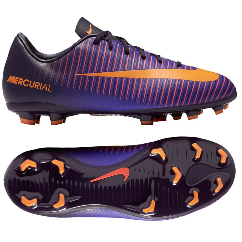 Zapatillas de fútbol Nike Mercurial Vapor Xi Fg Jr 831945-585 rosas y morados Zapatillas de fútbol Nike Mercurial Vapor Xi Fg Jr 831945-585 rosas y morados