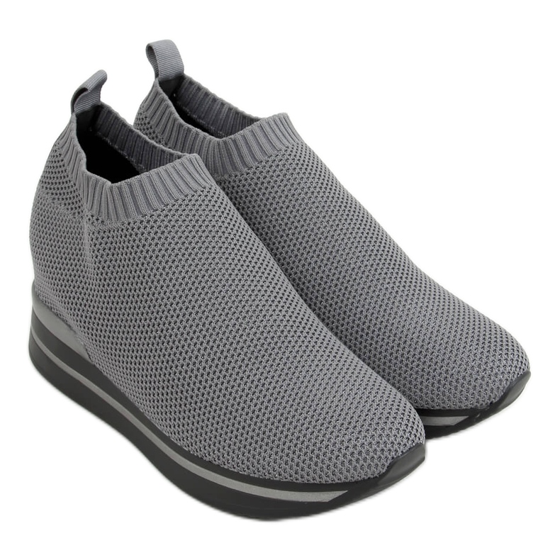 Gris RQ316 Zapatillas deportivas con cuña gris