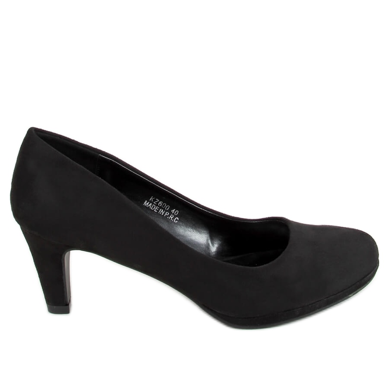 Black Pumps en la plataforma negra KZ600 Black negro