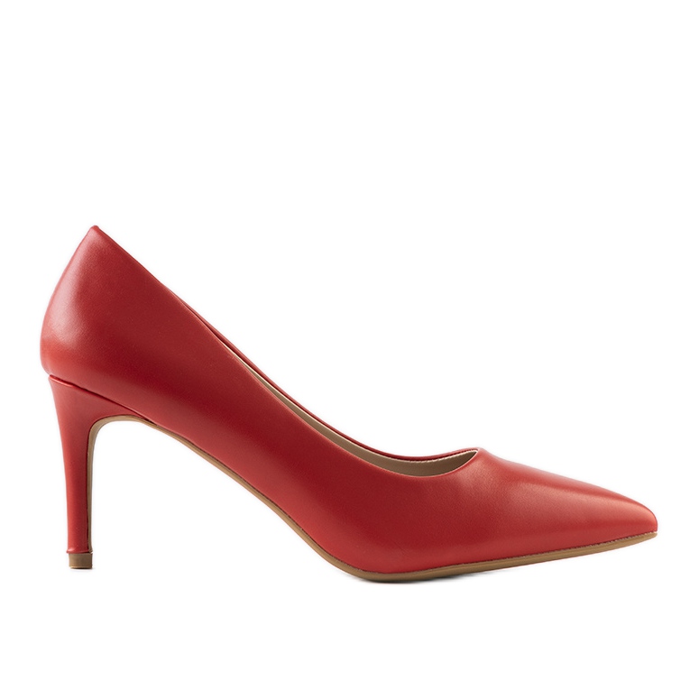 Zapatos de salón rojos clásicos con tacón de aguja Isla