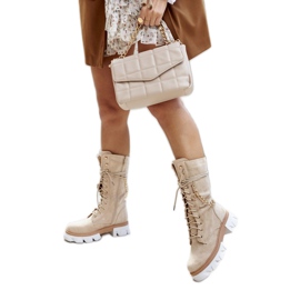 PS1 Botas Altas de Mujer Botas Beige Villes PS1 Botas Altas de Mujer Botas Beige Villes