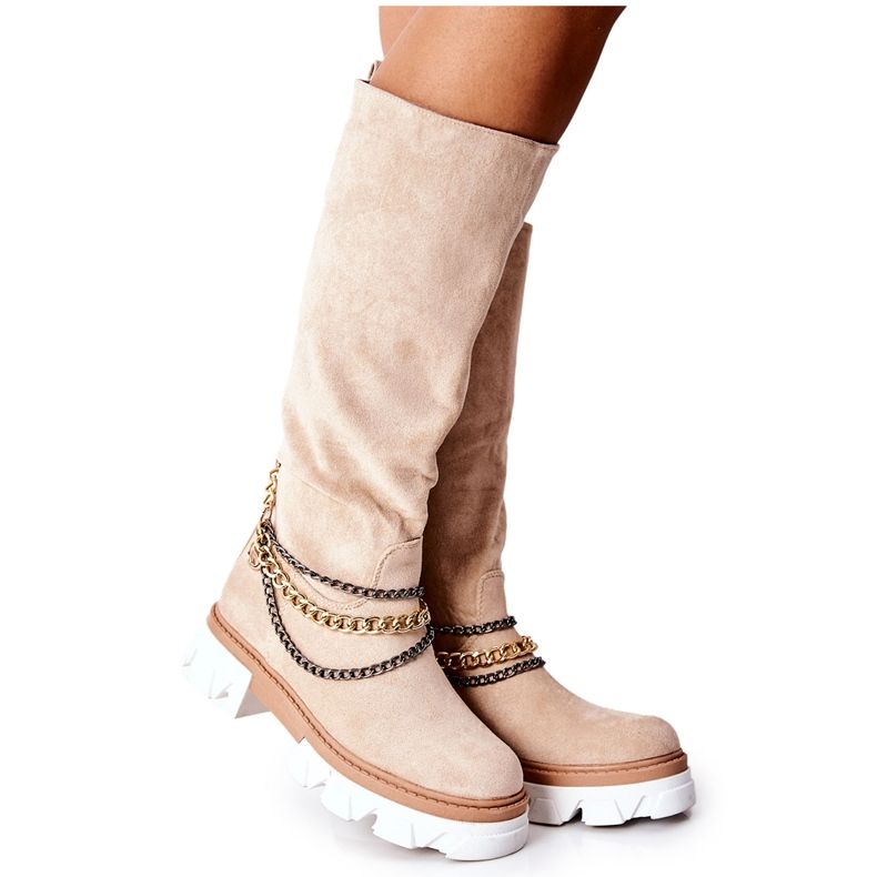 PS1 Botas Altas de Mujer Botas Laguna Beige PS1 Botas Altas de Mujer Botas Laguna Beige