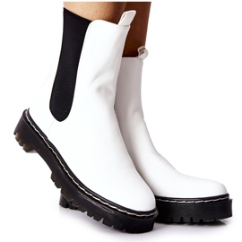 S.Barski Botas altas de mujer Jodhpur boots White Nemoreva blanco S.Barski Botas altas de mujer Jodhpur boots White Nemoreva blanco