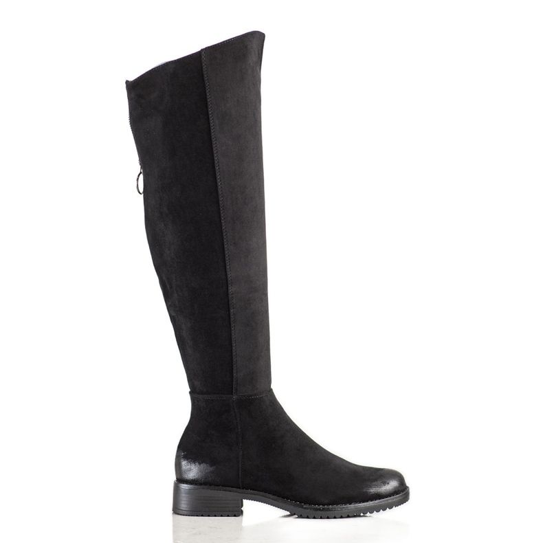 Botas VINCEZA de ante casual negro
