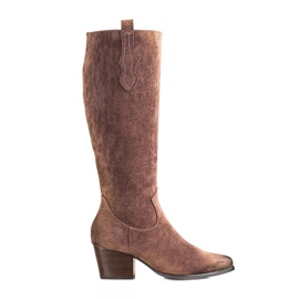 Cómodas botas de ante VINCEZA marrón