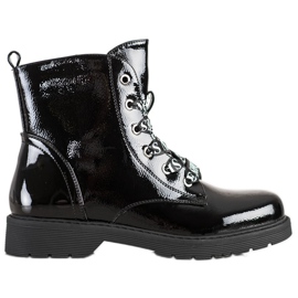 Botas Con Encuadernación VINCEZA Decorativa negro