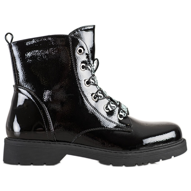 Botas Con Encuadernación VINCEZA Decorativa negro