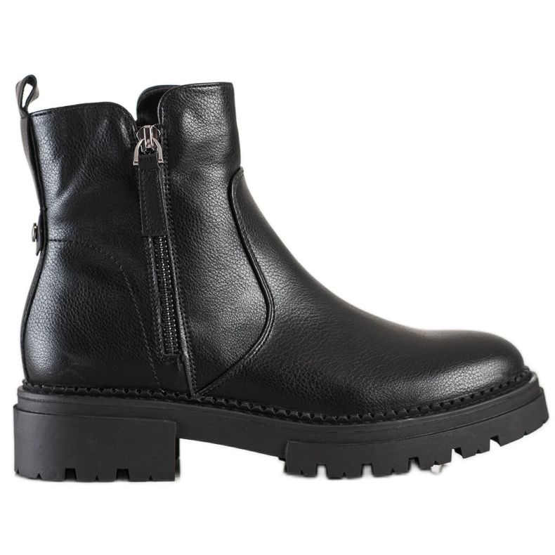 Evento Botas cómodas con cremallera negro
