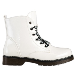 Botas Con Encuadernación VINCEZA Decorativa blanco