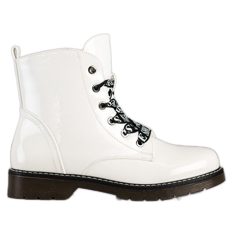 Botas Con Encuadernación VINCEZA Decorativa blanco