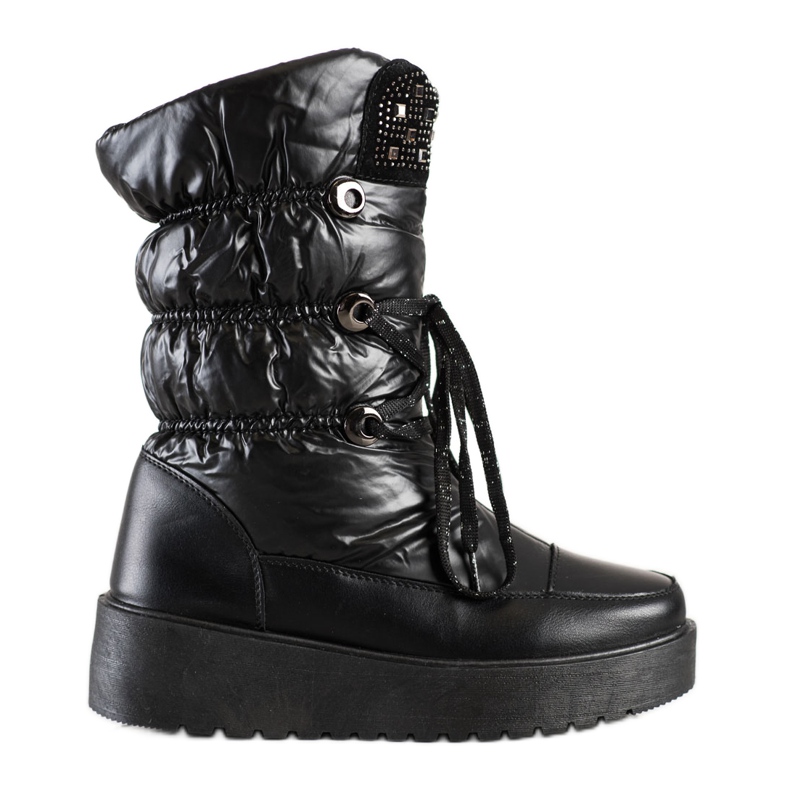 S. BARSKI Stylowe Śniegowce S.BARSKI negro