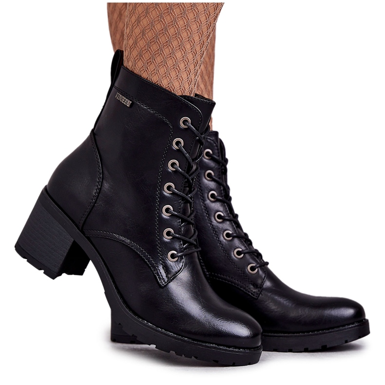Vinceza Botas De Mujer Con Tacón Cálido Negro Dunaff Vinceza Botas De Mujer Con Tacón Cálido Negro Dunaff