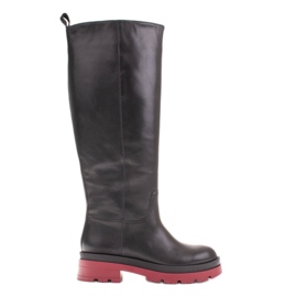 Marco Shoes Botas de trampero con una parte superior más ancha negro Marco Shoes Botas de trampero con una parte superior más ancha negro