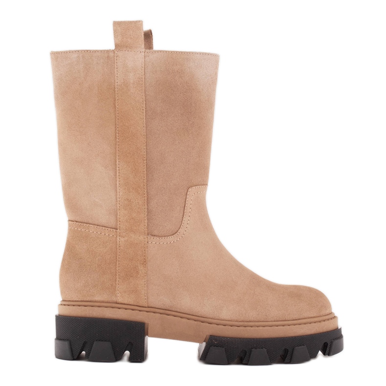 Marco Shoes Botas de cazador de ante beige