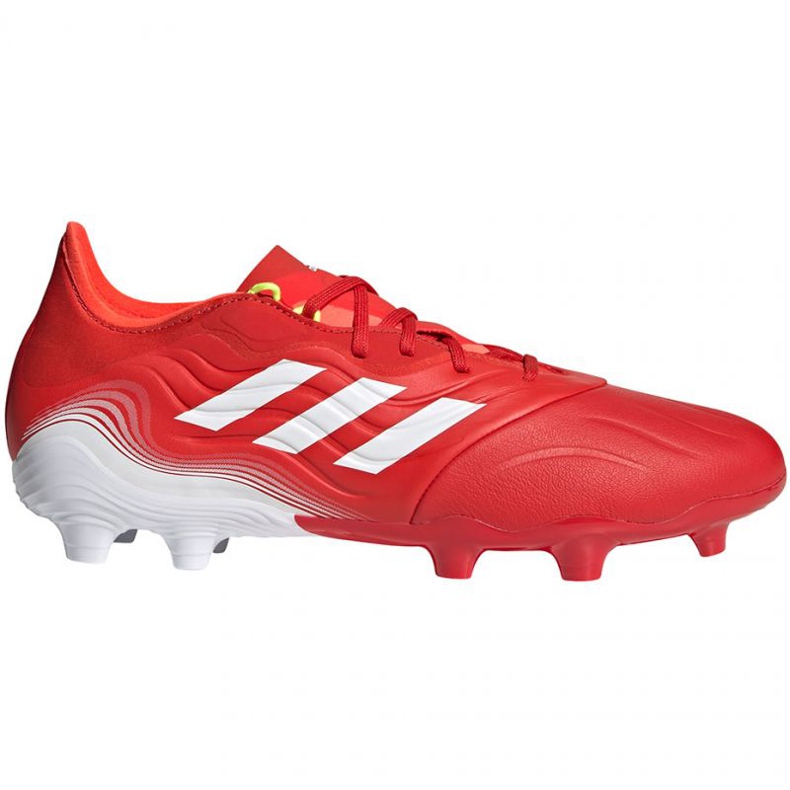 Botas de fútbol adidas Copa Sense.2 Fg M FY6177 rojo naranjas y tintos